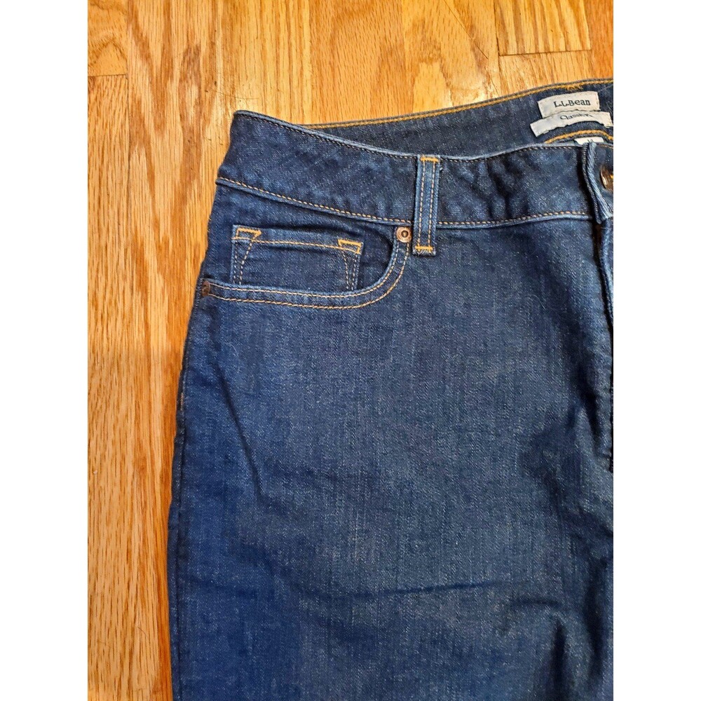 LL Bean Classic Fit Womens Denims Jeans Size 14R - Picture 2 of 6